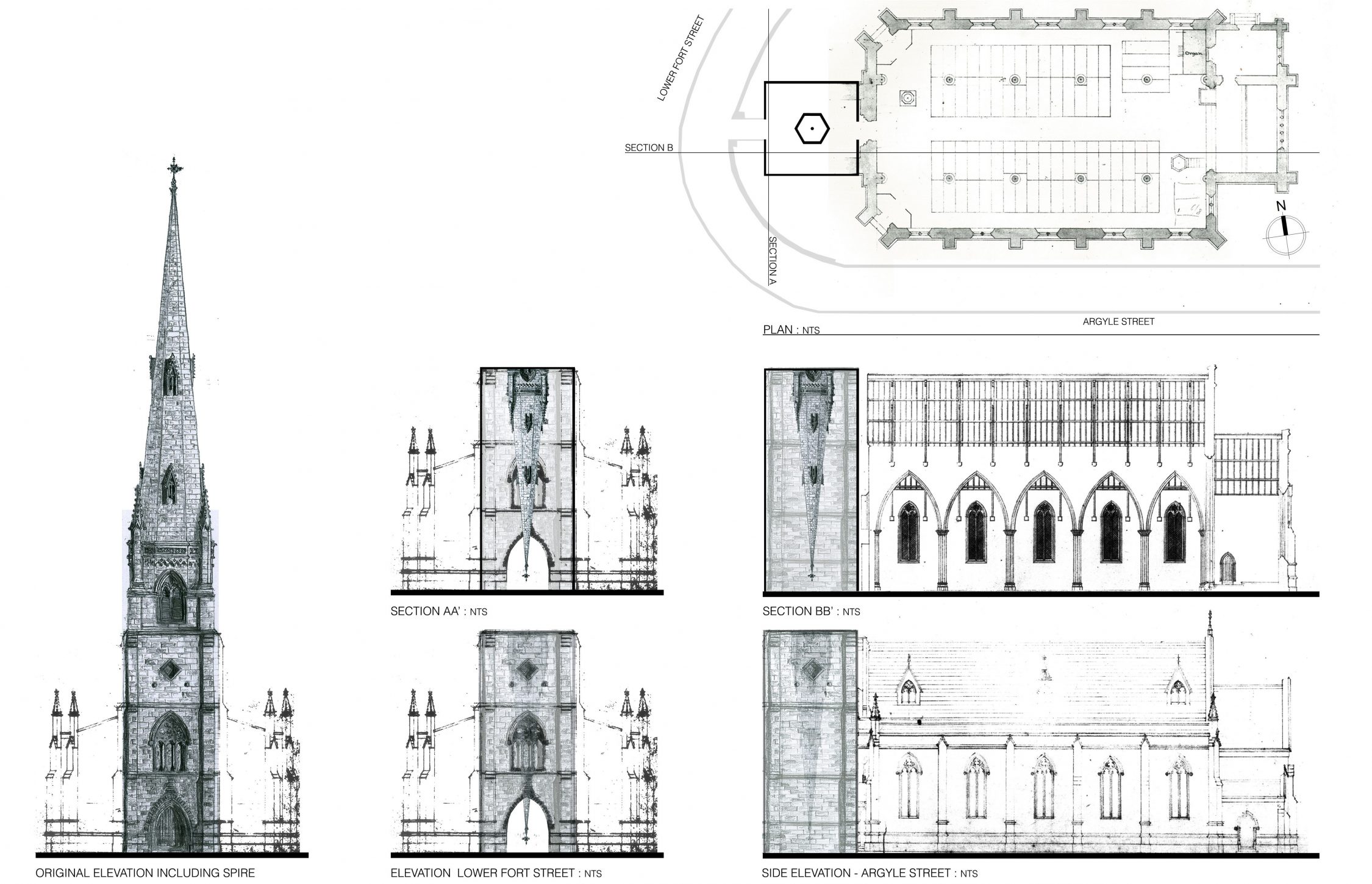 5 Inverted Spire Technical Drawings